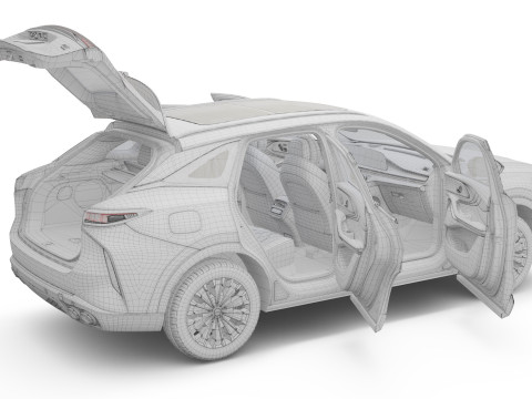 2025 Chery Exeed RX with Interior Model 3D