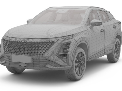 2026 Chery Omoda C5 with Interior Right Dand Drive Modello 3D