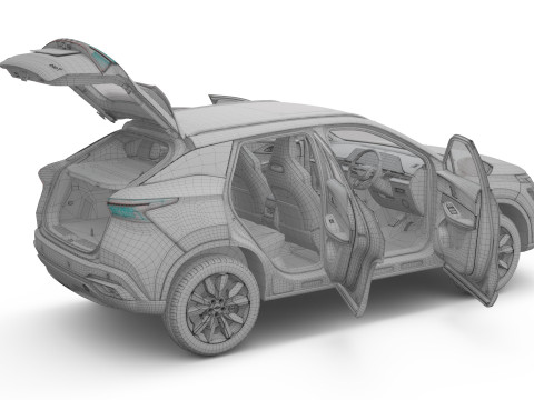 2026 Chery Omoda C5 with Interior Right Dand Drive Modello 3D