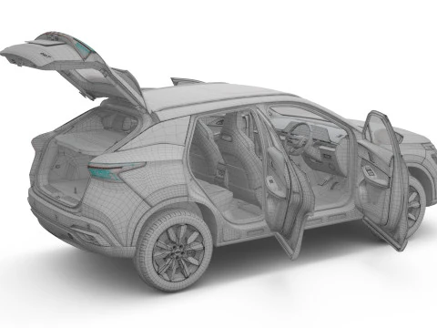 2026 Chery Omoda C5 X con guida interna a destra Modello 3D