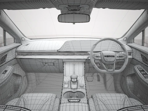 2026 Chery Omoda C5 X con guida interna a destra Modello 3D