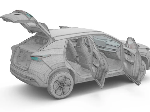 2026 Chery Omoda E5 with Interior 3D Model