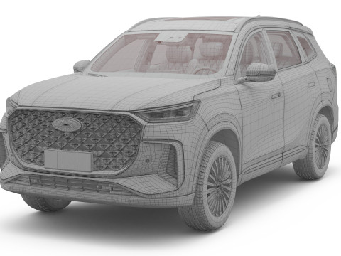 Chery Tiggo 8 2026 dengan Interior Model 3D