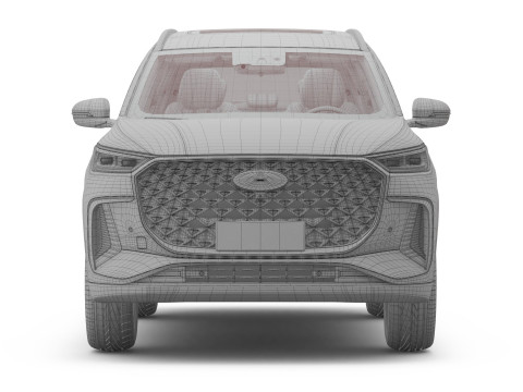 Chery Tiggo 8 2026 dengan Interior Model 3D