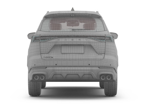 Chery Tiggo 8 2026 dengan Interior Model 3D