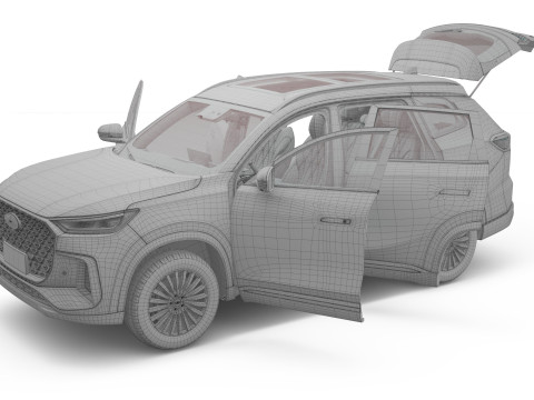 Chery Tiggo 8 2026 dengan Interior Model 3D