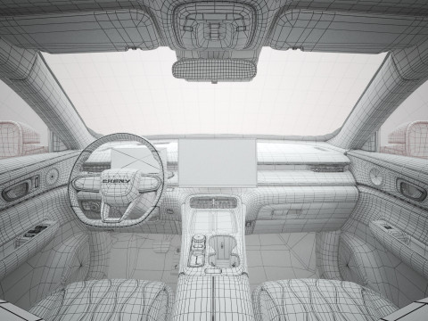 Chery Tiggo 8 2026 dengan Interior Model 3D