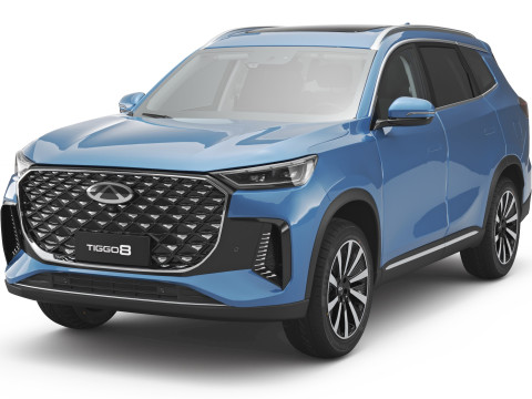 2026 Chery Tiggo 8 Hybrid with Interior 3D Model