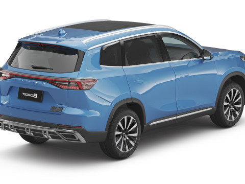 2026 Chery Tiggo 8 Hybrid z wnętrzem Model 3D