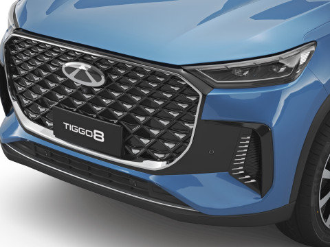 2026 Chery Tiggo 8 Hybrid z wnętrzem Model 3D