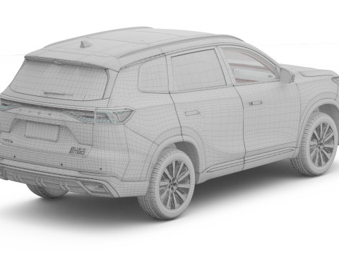 2026 Chery Tiggo 8 Hybrid z wnętrzem Model 3D