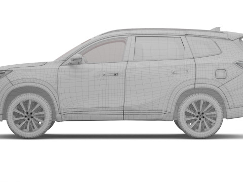 2026 Chery Tiggo 8 Hybrid z wnętrzem Model 3D