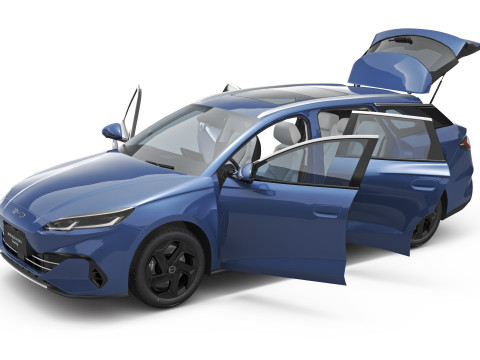 2025 BYD Seal 6 DM-i Touring With Interior 3D Model