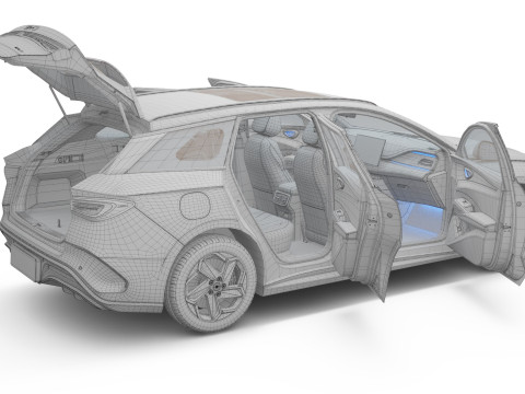 2025 BYD Seal 6 DM-i Touring With Interior 3D Model