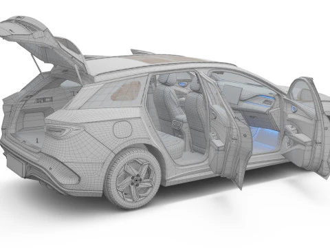 2025 BYD Seal 6 DM-i Touring With Interior 3D Model