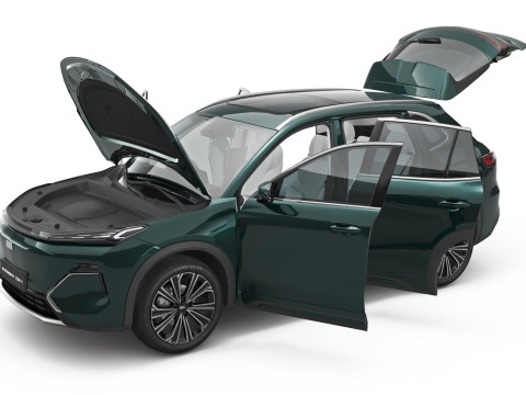 2025 Geely Starray EM-i met interieur 3D Model