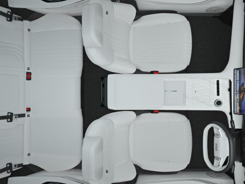 2025 Geely Starray EM-i met interieur 3D Model