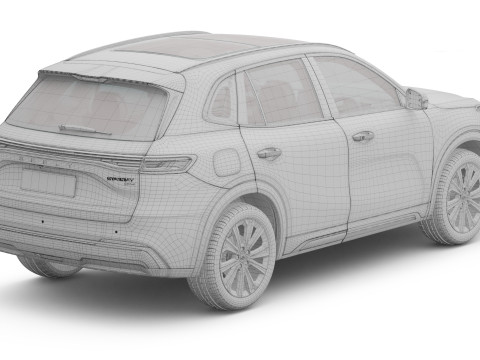 2025 Geely Starray EM-i met interieur 3D Model