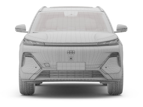 2025 Geely Starray EM-i met interieur 3D Model