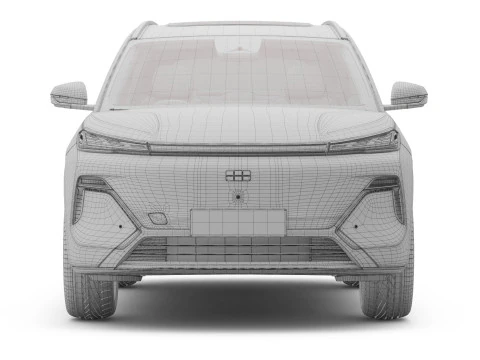 2025 Geely Starray EM-i with Interior 3D Model