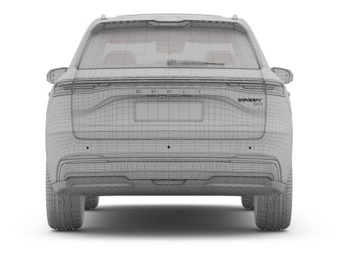 2025 Geely Starray EM-i met interieur 3D Model