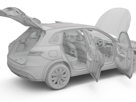 2025 Geely Starray EM-i met interieur 3D Model