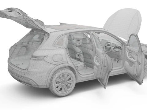 2025 Geely Starray EM-i with Interior 3D Model