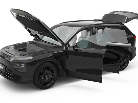 2026 Xpeng G9 con interni Modello 3D