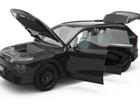 2026 Xpeng G9 with Interior 3D Model