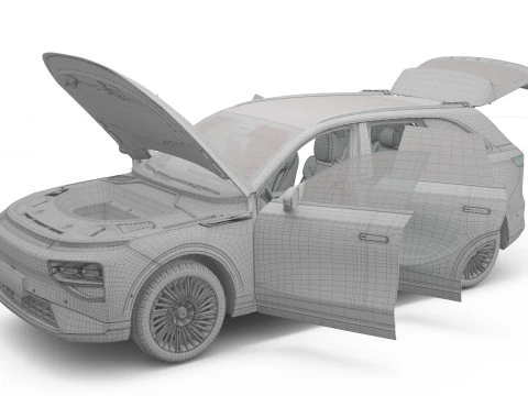 2026 Xpeng G9 with Interior 3D Model