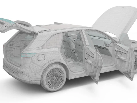 2026 Xpeng G9 with Interior 3D Model