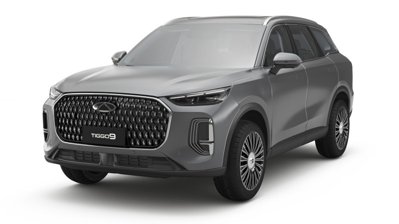 2026 Chery Tiggo 9 Hybrid with Interior 3D Model .c4d .max .obj .3ds .fbx .stl .blend 