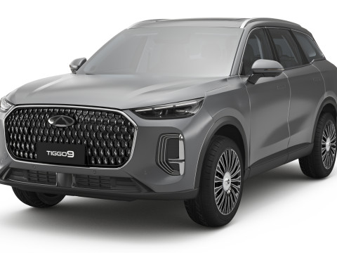 2026 Chery Tiggo 9 Hybrid mit Innenraum 3D Modell