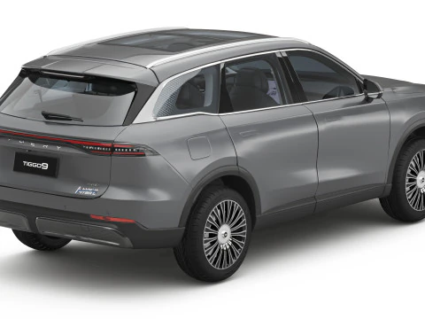 2026 Chery Tiggo 9 Hybrid with Interior 3D Model