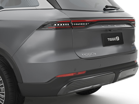 2026 Chery Tiggo 9 Hybrid with Interior 3D Model