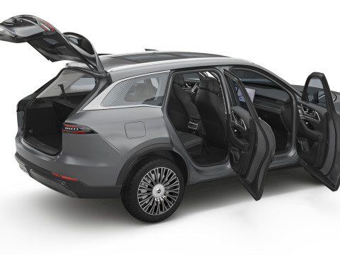 2026 Chery Tiggo 9 Hybrid with Interior 3D Model