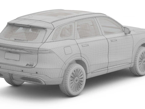 2026 Chery Tiggo 9 Hybrid with Interior 3D Model