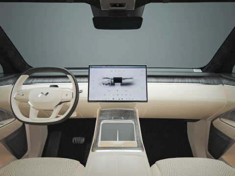 2026 Nio Onvo L90 with Interior 3D Model