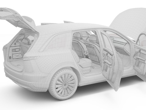 2026 Nio Onvo L90 with Interior 3D Model