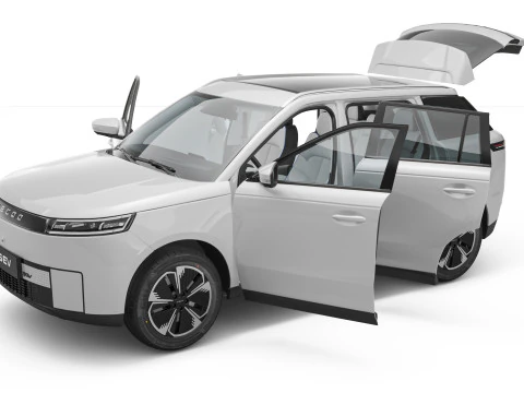 2026 Jaecoo J5 EV With Interior 3D Model