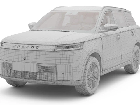 2026 Jaecoo J5 EV With Interior 3D Model