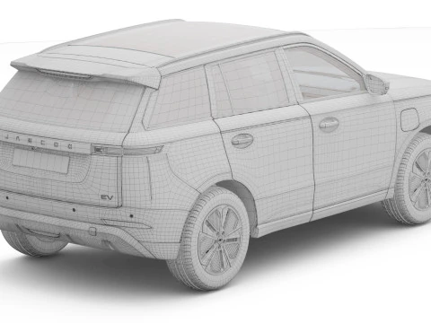 2026 Jaecoo J5 EV With Interior 3D Model