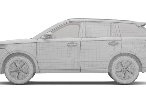 2026 Jaecoo J5 EV With Interior 3D Model