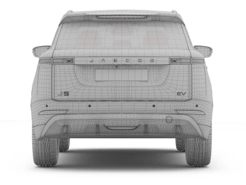 2026 Jaecoo J5 EV With Interior 3D Model