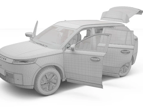 2026 Jaecoo J5 EV With Interior 3D Model