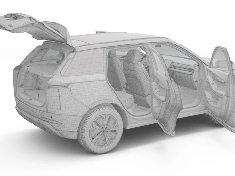 2026 Jaecoo J5 EV With Interior 3D Model
