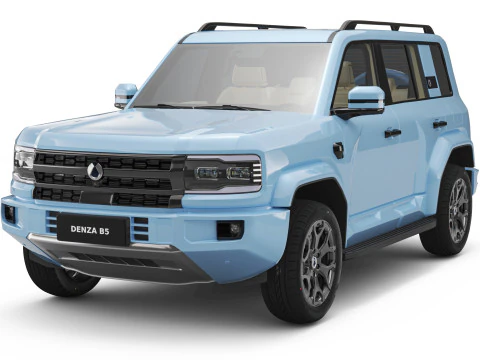 2026 BYD Denza B5 con interni Modello 3D