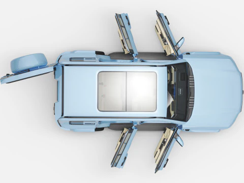 2026 BYD Denza B5 with Interior 3D Model