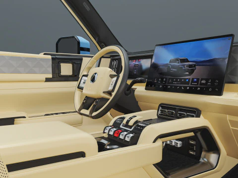 2026 BYD Denza B5 with Interior 3D Model