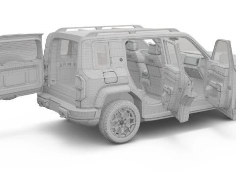 2026 BYD Denza B5 with Interior 3D Model